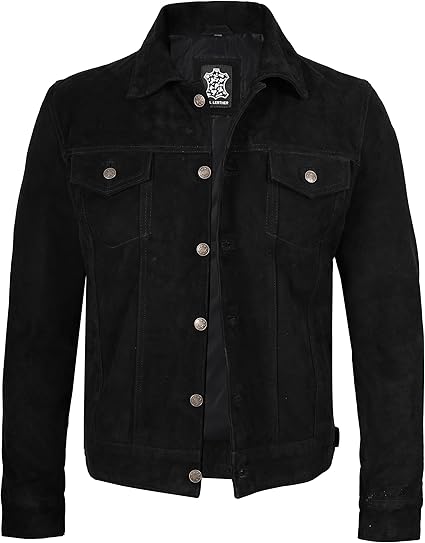 Suede Trucker Jacket Men