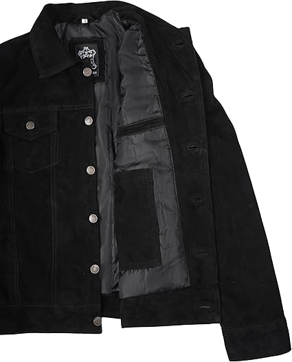 Suede Trucker Jacket Men