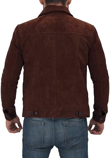 Suede Trucker Jacket Men