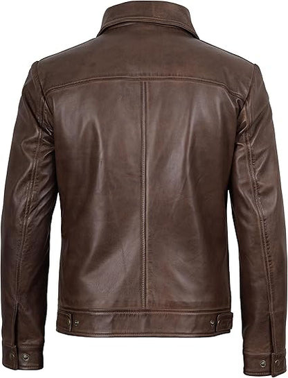 Real Lambskin leather vintage