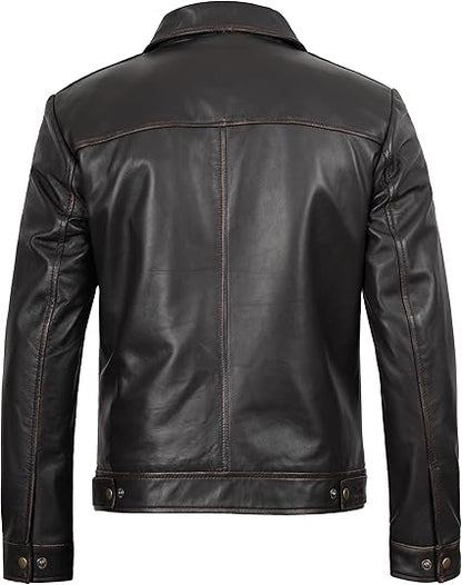 Real Lambskin leather vintage