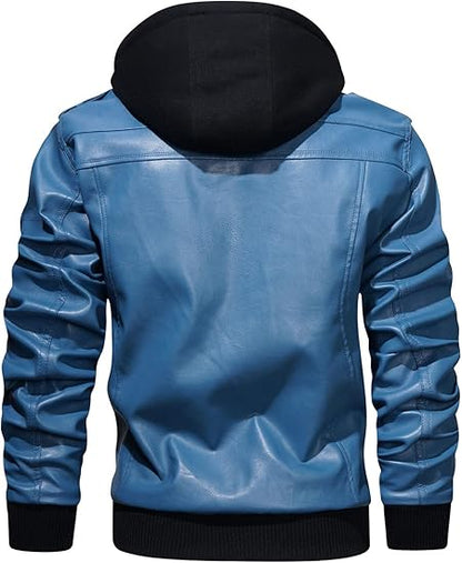 Hooded Leather jackets